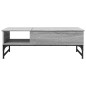 vidaXL Mesa de centro madera ingeniería metal gris Sonoma 100x50x35 cm vidaXL Mesa de centro madera ingeniería metal gris Sonoma 100x50x35 cm