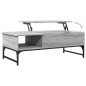 vidaXL Mesa de centro madera ingeniería metal gris Sonoma 100x50x35 cm vidaXL Mesa de centro madera ingeniería metal gris Sonoma 100x50x35 cm