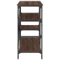 vidaXL Estantería de cocina madera ingeniería metal marrón 90x40x84 cm vidaXL Estantería de cocina madera ingeniería metal marrón 90x40x84 cm