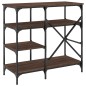 vidaXL Estantería de cocina madera ingeniería metal marrón 90x40x84 cm vidaXL Estantería de cocina madera ingeniería metal marrón 90x40x84 cm