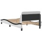 vidaXL Estructura de cama con cabecero cuero sintético blanco y negro vidaXL Estructura de cama con cabecero cuero sintético blanco y negro