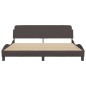 vidaXL Estructura de cama con cabecero de tela marrón 180x200 cm vidaXL Estructura de cama con cabecero de tela marrón 180x200 cm