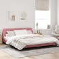 vidaXL Estructura de cama con cabecero de terciopelo rosa 180x200 cm vidaXL Estructura de cama con cabecero de terciopelo rosa 180x200 cm