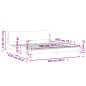 vidaXL Estructura de cama con cabecero cuero sintético negro y blanco vidaXL Estructura de cama con cabecero cuero sintético negro y blanco
