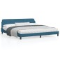 vidaXL Estructura de cama con cabecero terciopelo azul 200x200 cm vidaXL Estructura de cama con cabecero terciopelo azul 200x200 cm