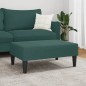 vidaXL Reposapiés de terciopelo verde oscuro 77x55x31 cm vidaXL Reposapiés de terciopelo verde oscuro 77x55x31 cm