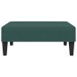 vidaXL Reposapiés de terciopelo verde oscuro 77x55x31 cm vidaXL Reposapiés de terciopelo verde oscuro 77x55x31 cm