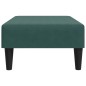 vidaXL Reposapiés de terciopelo verde oscuro 77x55x31 cm vidaXL Reposapiés de terciopelo verde oscuro 77x55x31 cm