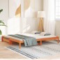 vidaXL Sofá cama nido madera maciza de pino marrón cera 90x200 cm vidaXL Sofá cama nido madera maciza de pino marrón cera 90x200 cm