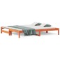vidaXL Sofá cama nido madera maciza de pino marrón cera 90x200 cm vidaXL Sofá cama nido madera maciza de pino marrón cera 90x200 cm