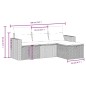 vidaXL Set de sofás de jardín 4 pzas y cojines ratán sintético gris vidaXL Set de sofás de jardín 4 pzas y cojines ratán sintético gris