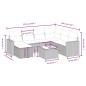 vidaXL Set de sofás de jardín 8 pzas y cojines ratán sintético gris vidaXL Set de sofás de jardín 8 pzas y cojines ratán sintético gris