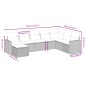 vidaXL Set de sofás de jardín 8 piezas y cojines ratán sintético negro vidaXL Set de sofás de jardín 8 piezas y cojines ratán sintético negro