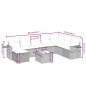 vidaXL Set de sofás de jardín 8 piezas y cojines ratán sintético negro vidaXL Set de sofás de jardín 8 piezas y cojines ratán sintético negro