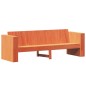vidaXL Juego de muebles jardín 2 pzas madera maciza pino marrón cera vidaXL Juego de muebles jardín 2 pzas madera maciza pino marrón cera
