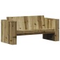 vidaXL Juego de muebles de jardín 2 pzas madera de pino impregnada