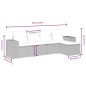 vidaXL Set de muebles de jardín 5 pzas y cojines ratán sintético negro vidaXL Set de muebles de jardín 5 pzas y cojines ratán sintético negro