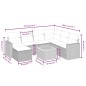 vidaXL Set de sofás de jardín 8 piezas y cojines ratán sintético negro vidaXL Set de sofás de jardín 8 piezas y cojines ratán sintético negro