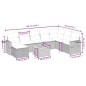 vidaXL Set de muebles de jardín 9 pzas y cojines ratán sintético gris vidaXL Set de muebles de jardín 9 pzas y cojines ratán sintético gris