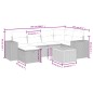 vidaXL Set sofás de jardín 7 piezas y cojines ratán sintético beige vidaXL Set sofás de jardín 7 piezas y cojines ratán sintético beige