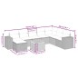 vidaXL Set de sofás de jardín 8 piezas y cojines ratán sintético negro vidaXL Set de sofás de jardín 8 piezas y cojines ratán sintético negro