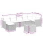 vidaXL Set de sofás de jardín 8 pzas y cojines ratán sintético gris vidaXL Set de sofás de jardín 8 pzas y cojines ratán sintético gris