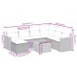 vidaXL Set de sofás de jardín 8 pzas y cojines ratán sintético gris vidaXL Set de sofás de jardín 8 pzas y cojines ratán sintético gris