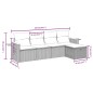 vidaXL Set de muebles de jardín 5 pzas y cojines ratán sintético negro vidaXL Set de muebles de jardín 5 pzas y cojines ratán sintético negro