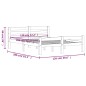 vidaXL Estructura de cama madera maciza pino gris oscuro 120x200 cm vidaXL Estructura de cama madera maciza pino gris oscuro 120x200 cm