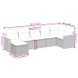 vidaXL Set de sofás de jardín 7 piezas con cojines ratán PE gris vidaXL Set de sofás de jardín 7 piezas con cojines ratán PE gris