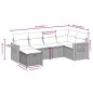 vidaXL Set de sofás de jardín 6 piezas y cojines ratán sintético negro vidaXL Set de sofás de jardín 6 piezas y cojines ratán sintético negro