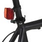 vidaXL Bicicleta de piñón fijo negro y naranja 700c 51 cm