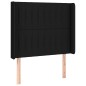 vidaXL Cama box spring colchón y luces LED tela negro 90x190 cm vidaXL Cama box spring colchón y luces LED tela negro 90x190 cm