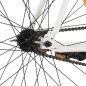 vidaXL Bicicleta de piñón fijo blanco y azul 700c 55 cm vidaXL Bicicleta de piñón fijo blanco y azul 700c 55 cm