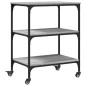 vidaXL Carrito de cocina madera de ingeniería gris Sonoma 60x41x76 cm vidaXL Carrito de cocina madera de ingeniería gris Sonoma 60x41x76 cm