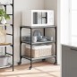 vidaXL Carrito de cocina madera de ingeniería gris Sonoma 60x41x76 cm vidaXL Carrito de cocina madera de ingeniería gris Sonoma 60x41x76 cm