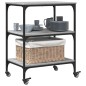 vidaXL Carrito de cocina madera de ingeniería gris Sonoma 60x41x76 cm vidaXL Carrito de cocina madera de ingeniería gris Sonoma 60x41x76 cm