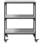 vidaXL Carrito de cocina madera de ingeniería gris Sonoma 60x41x76 cm vidaXL Carrito de cocina madera de ingeniería gris Sonoma 60x41x76 cm