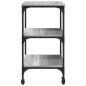 vidaXL Carrito de cocina madera de ingeniería gris Sonoma 60x41x76 cm vidaXL Carrito de cocina madera de ingeniería gris Sonoma 60x41x76 cm
