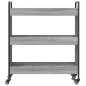 vidaXL Carrito de cocina madera de ingeniería gris Sonoma 70x30x82 cm vidaXL Carrito de cocina madera de ingeniería gris Sonoma 70x30x82 cm