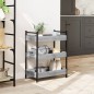 vidaXL Carrito de cocina madera de ingeniería gris Sonoma 50x30x70 cm vidaXL Carrito de cocina madera de ingeniería gris Sonoma 50x30x70 cm