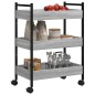 vidaXL Carrito de cocina madera de ingeniería gris Sonoma 50x30x70 cm vidaXL Carrito de cocina madera de ingeniería gris Sonoma 50x30x70 cm