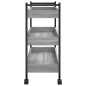 vidaXL Carrito de cocina madera de ingeniería gris Sonoma 50x30x70 cm vidaXL Carrito de cocina madera de ingeniería gris Sonoma 50x30x70 cm