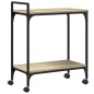 vidaXL Carrito de cocina madera ingeniería roble Sonoma 60,5x31x72,5cm vidaXL Carrito de cocina madera ingeniería roble Sonoma 60,5x31x72,5cm