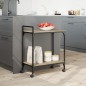 vidaXL Carrito de cocina madera ingeniería roble Sonoma 60,5x31x72,5cm vidaXL Carrito de cocina madera ingeniería roble Sonoma 60,5x31x72,5cm