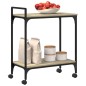 vidaXL Carrito de cocina madera ingeniería roble Sonoma 60,5x31x72,5cm vidaXL Carrito de cocina madera ingeniería roble Sonoma 60,5x31x72,5cm