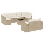 vidaXL Juego de sofás jardín con cojines beige 10 pzas ratán sintético vidaXL Juego de sofás jardín con cojines beige 10 pzas ratán sintético