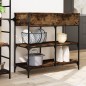 vidaXL Carrito de cocina madera ingeniería roble ahumado 105x42x95 cm vidaXL Carrito de cocina madera ingeniería roble ahumado 105x42x95 cm