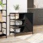 vidaXL Carrito de cocina madera de ingeniería negro 87,5x38,5x84,5 cm vidaXL Carrito de cocina madera de ingeniería negro 87,5x38,5x84,5 cm