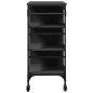 vidaXL Carrito de cocina madera de ingeniería negro 87,5x38,5x84,5 cm vidaXL Carrito de cocina madera de ingeniería negro 87,5x38,5x84,5 cm